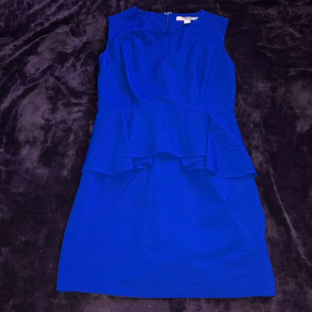 Forever 21 Blue Peplum Mini Dress